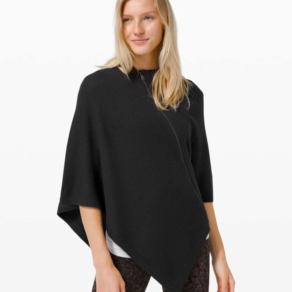 Lululemon On The Go Poncho * Black